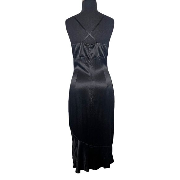 EXPRESS Vtg Midi Slip Dress Fairy Whimsy Goth Dark Romantic M 7/8 Embroidered - Picture 5 of 10